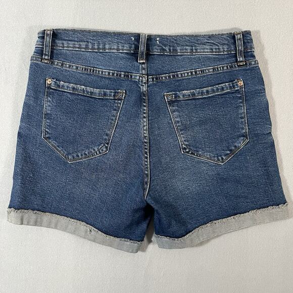 Kensie The Short Jean Shorts Women 10/30 Short Distressed Denim Cut Off Stretch - Picture 2 of 6
